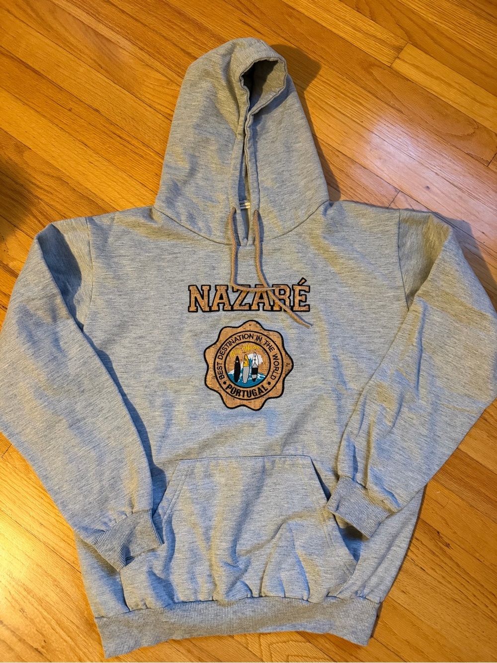 Nazare Grey Graphic Hoodie